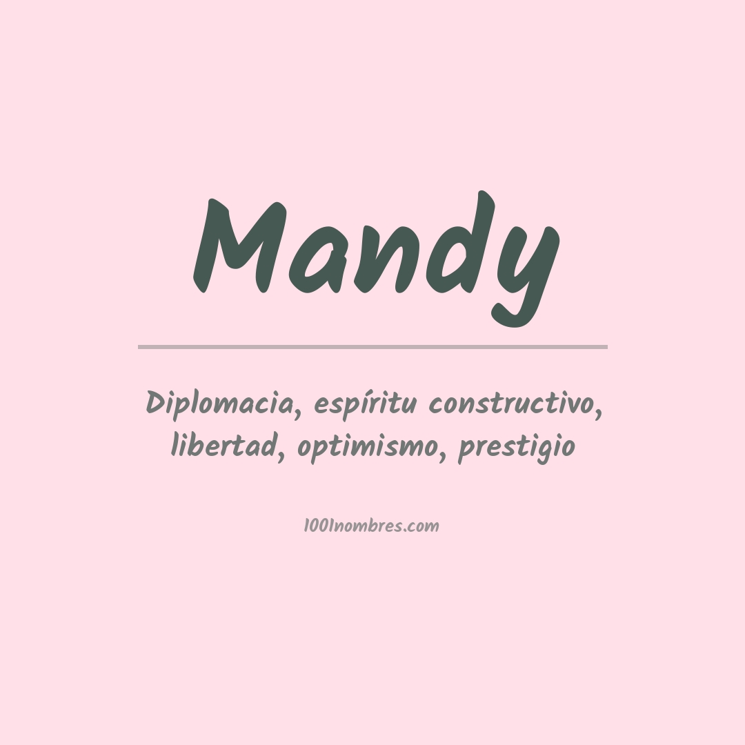 Significado del nombre Mandy