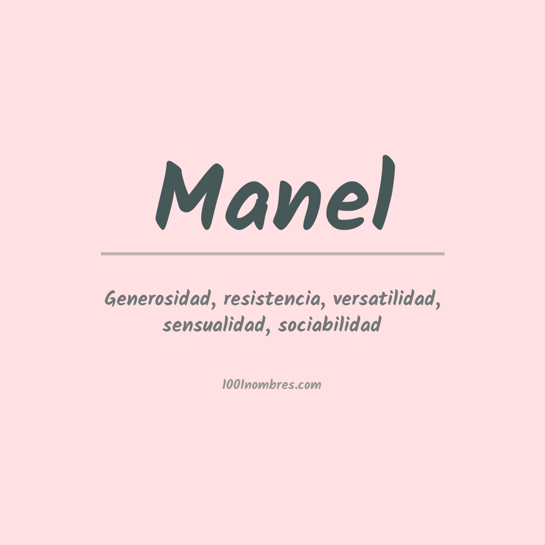 Significado del nombre Manel