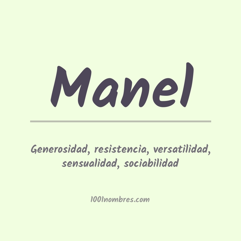 Significado del nombre Manel