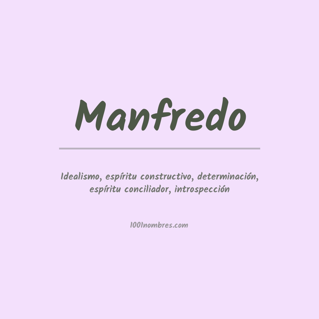 Significado del nombre Manfredo