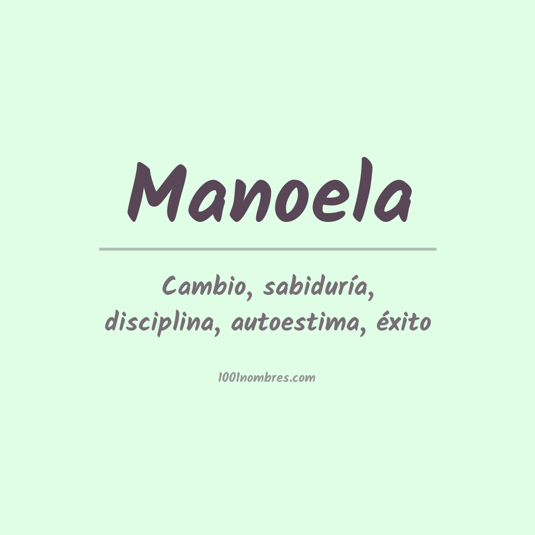 Significado del nombre Manoela
