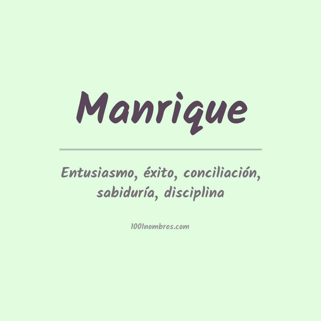 Significado del nombre Manrique