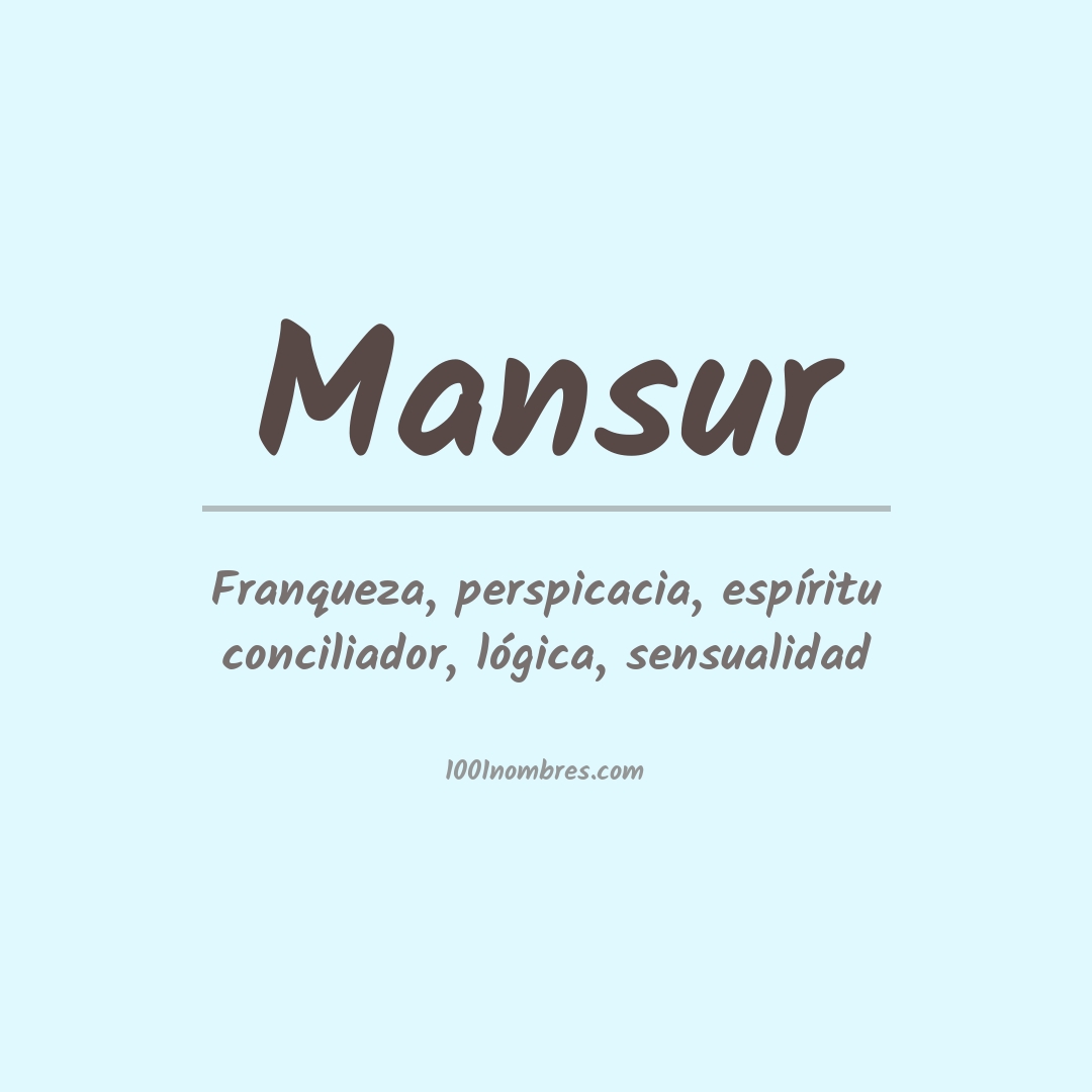 Significado del nombre Mansur