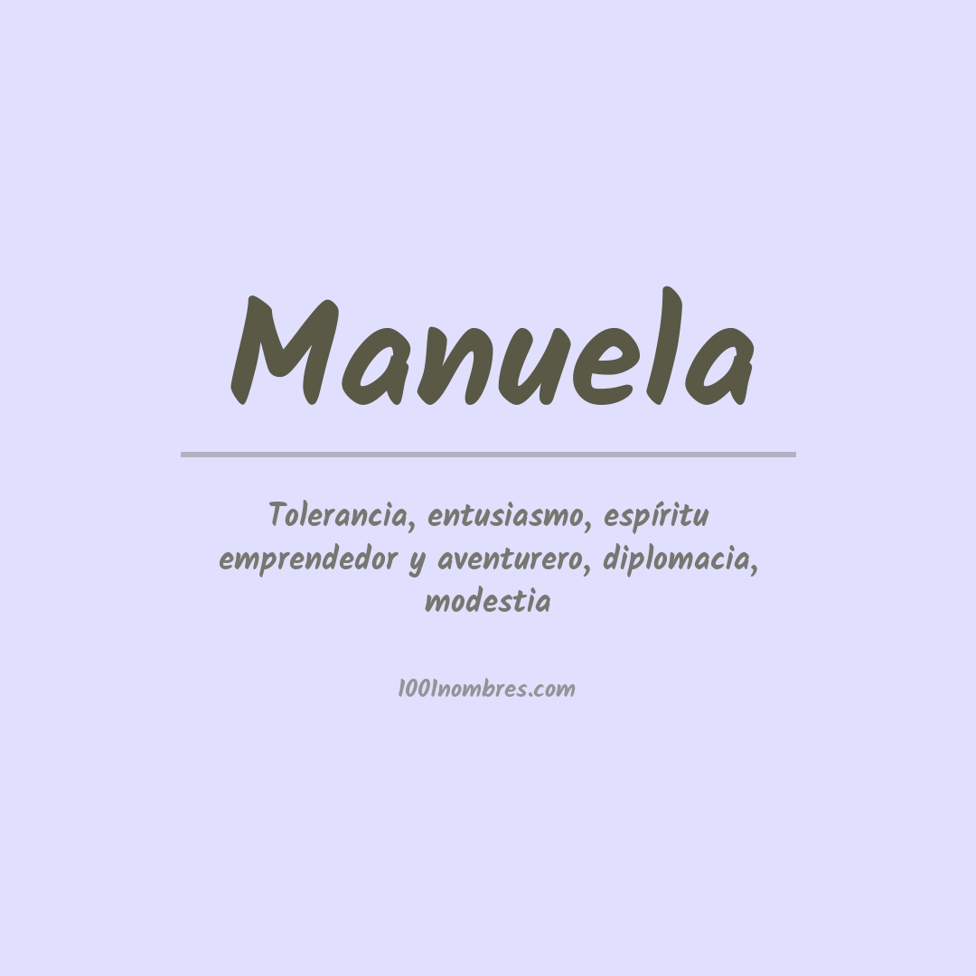 Significado do nome Manuela