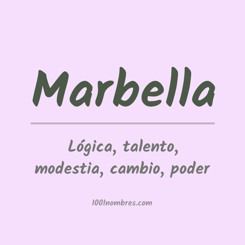 Significado del nombre Marbella Significado del nombre Marbella