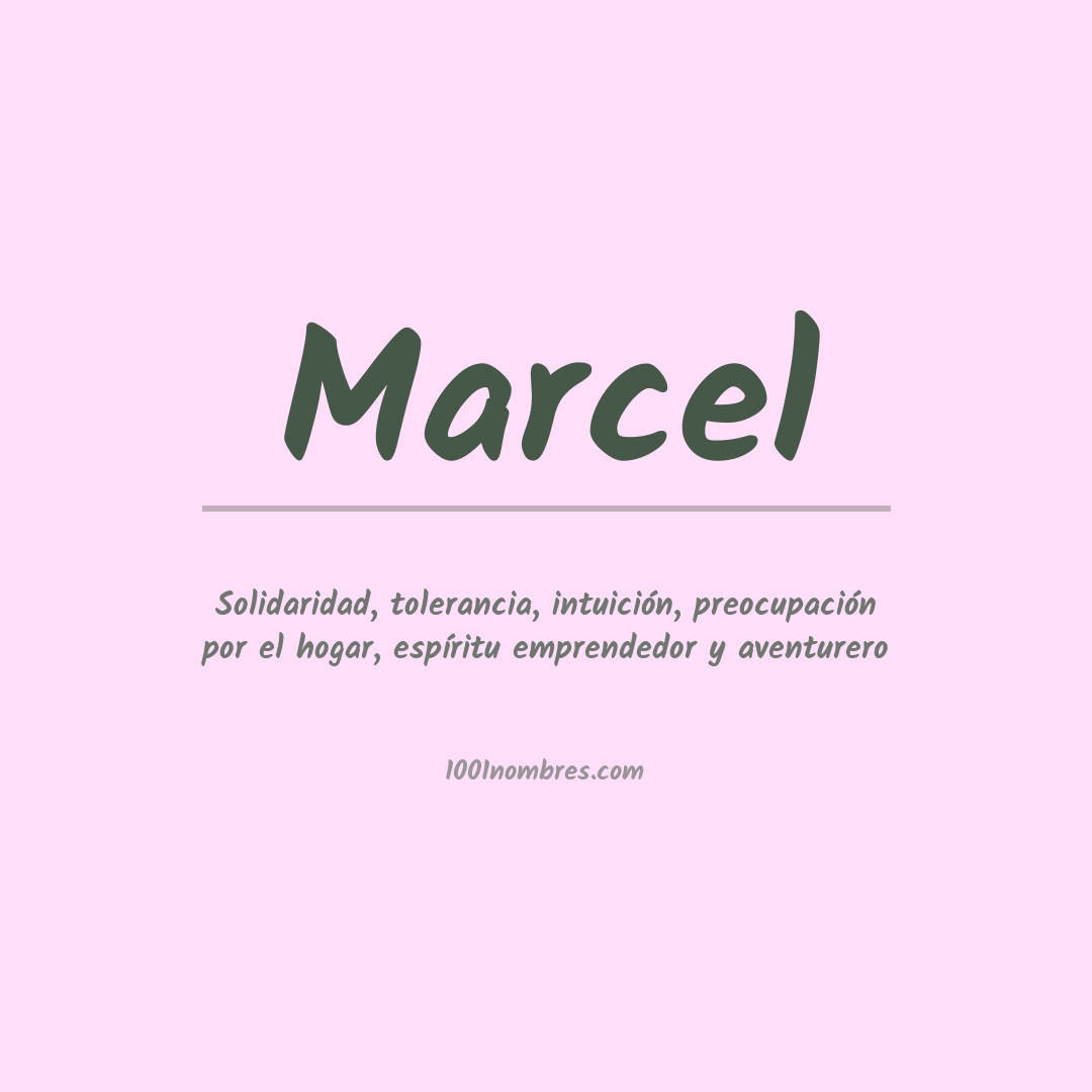 Significado del nombre Marcel