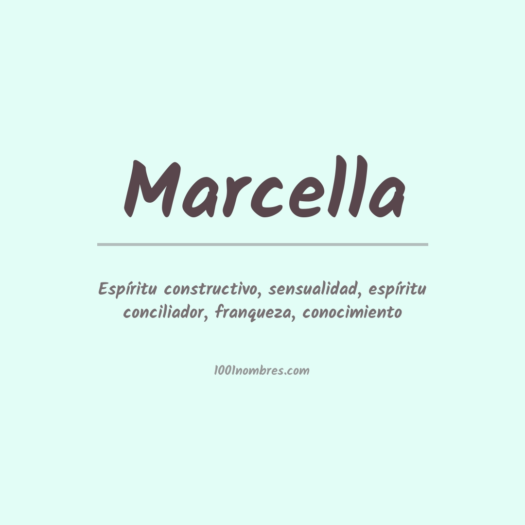 Significado del nombre Marcella