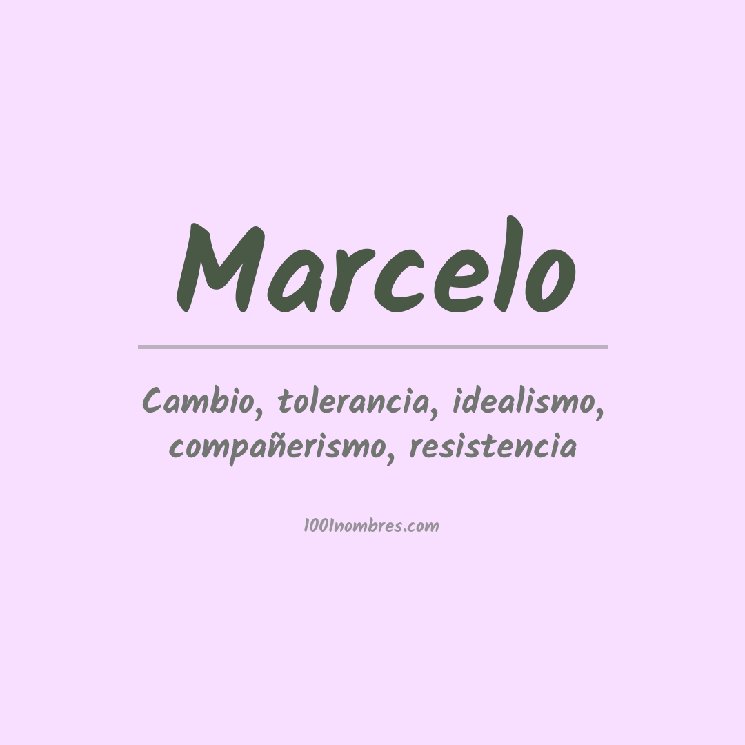 Significado del nombre Marcelo
