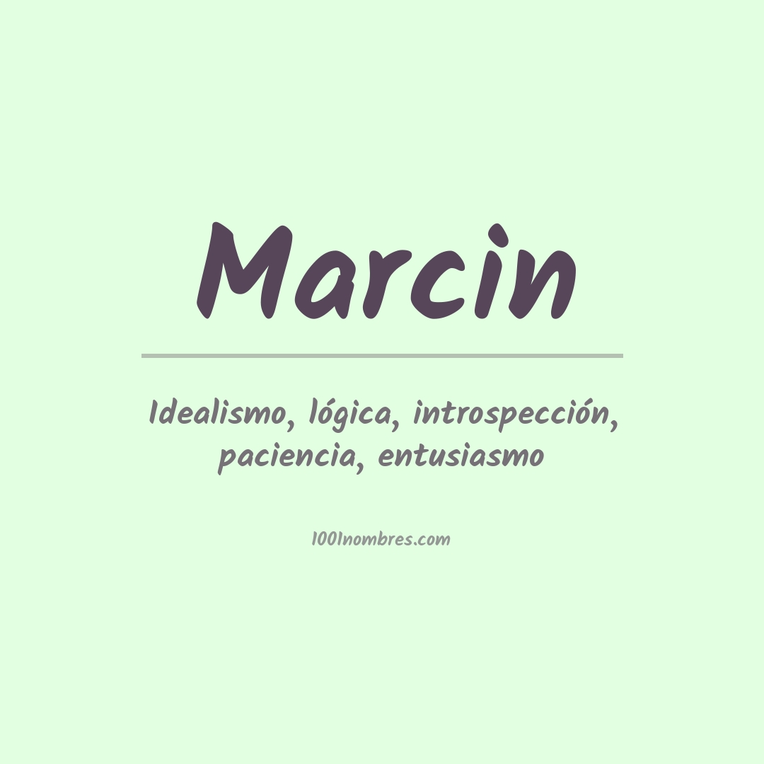 Significado del nombre Marcin