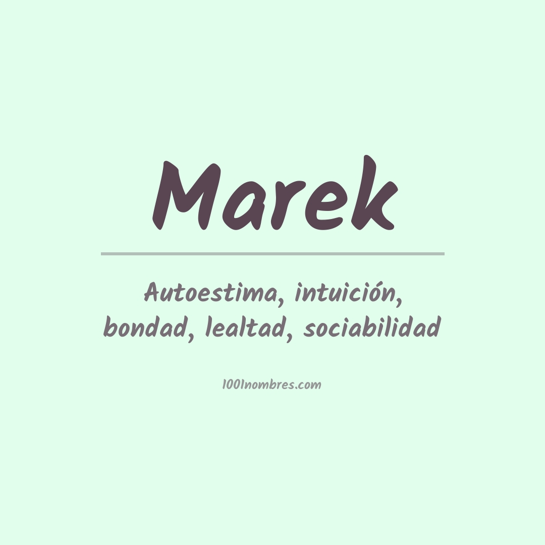 Significado del nombre Marek