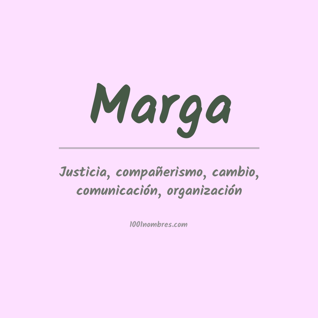 Significado del nombre Marga