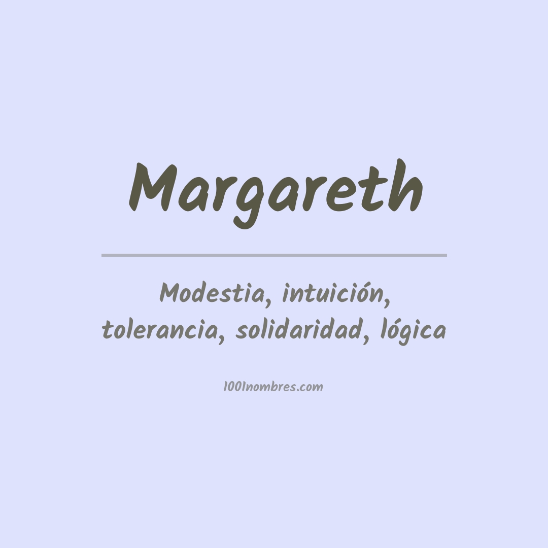 Significado del nombre Margareth