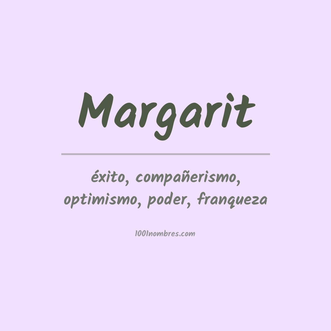 Significado del nombre Margarit