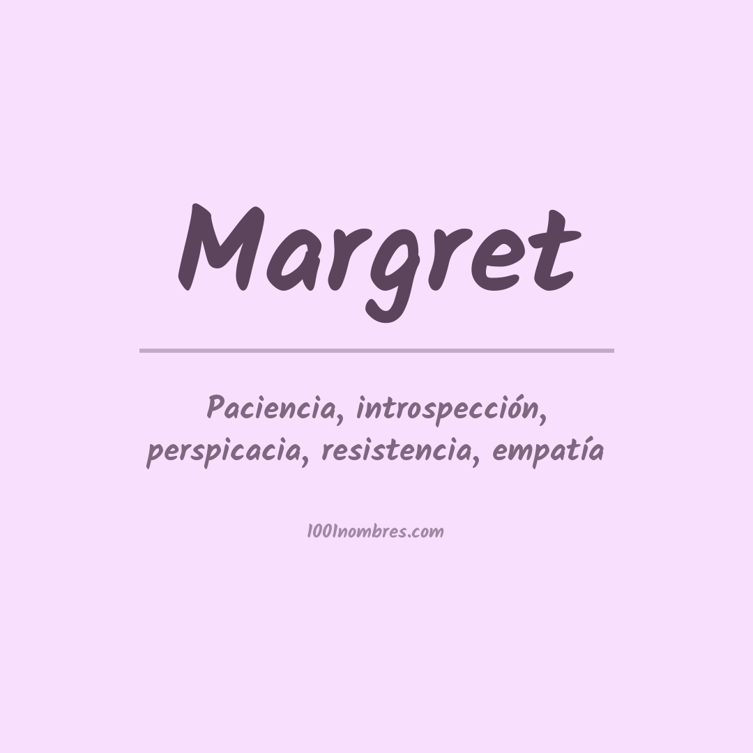 Significado del nombre Margret Significado del nombre Margret