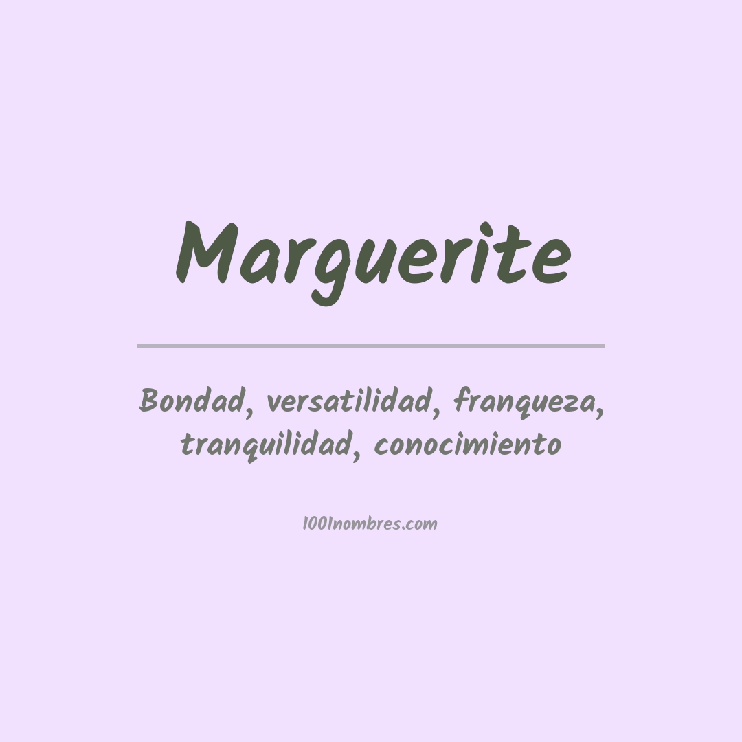 Significado del nombre Marguerite