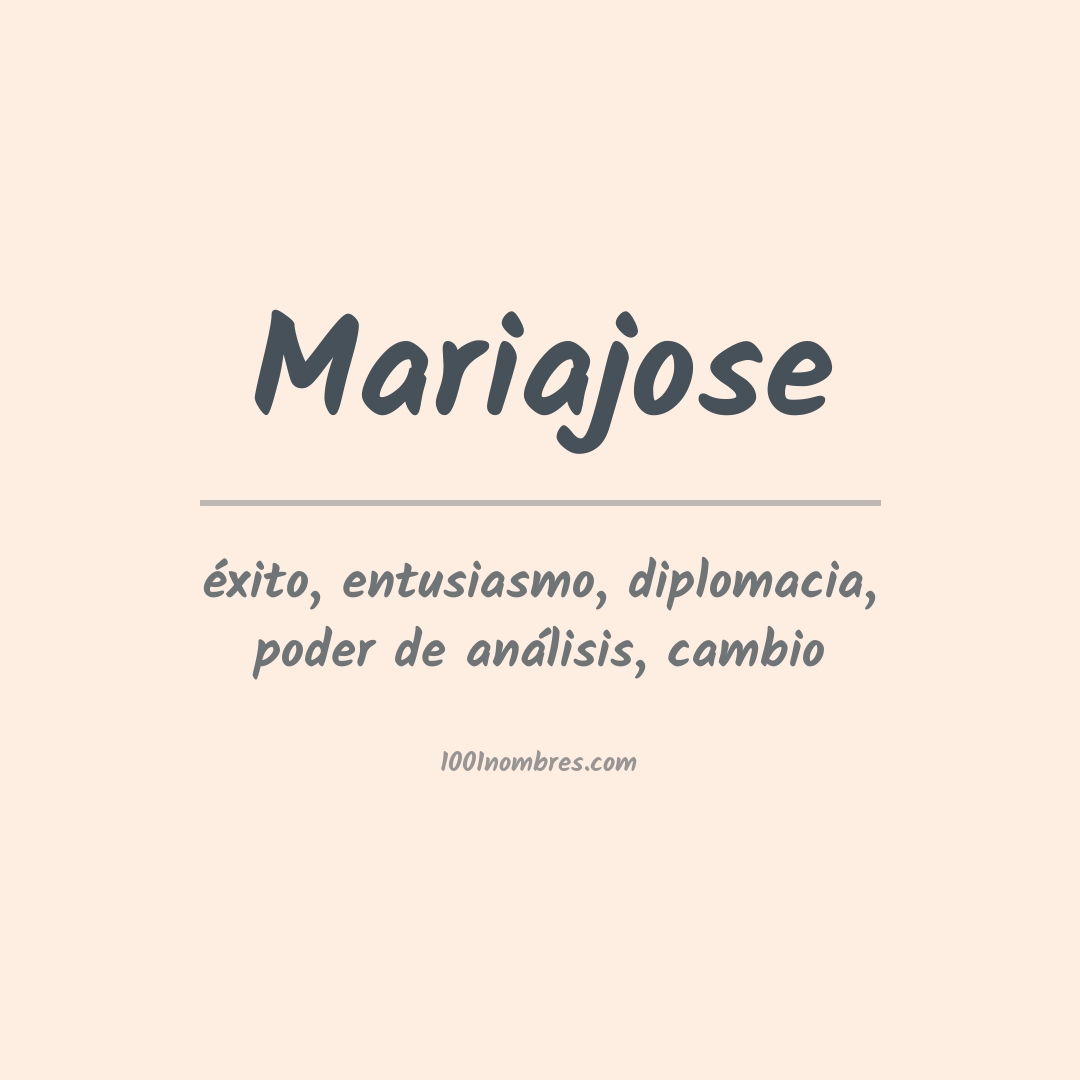 Significado del nombre Mariajose Significado del nombre Mariajose