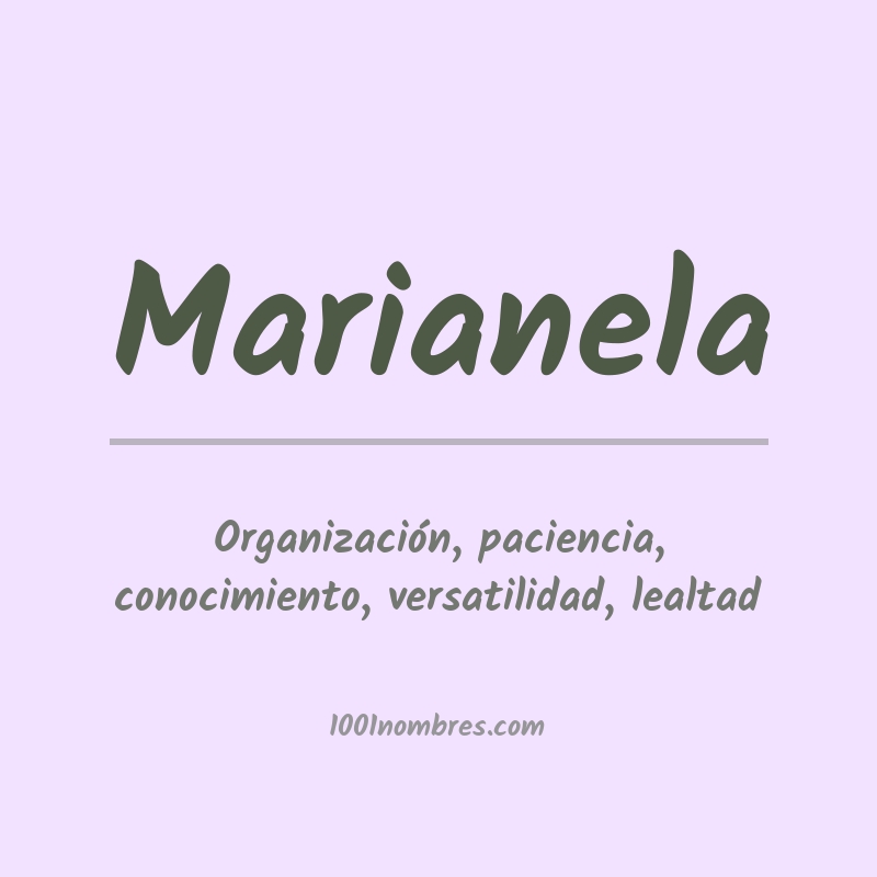 Significado del nombre Marianela Significado del nombre Marianela