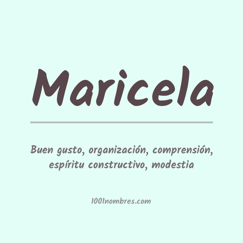 Significado del nombre Maricela Significado del nombre Maricela