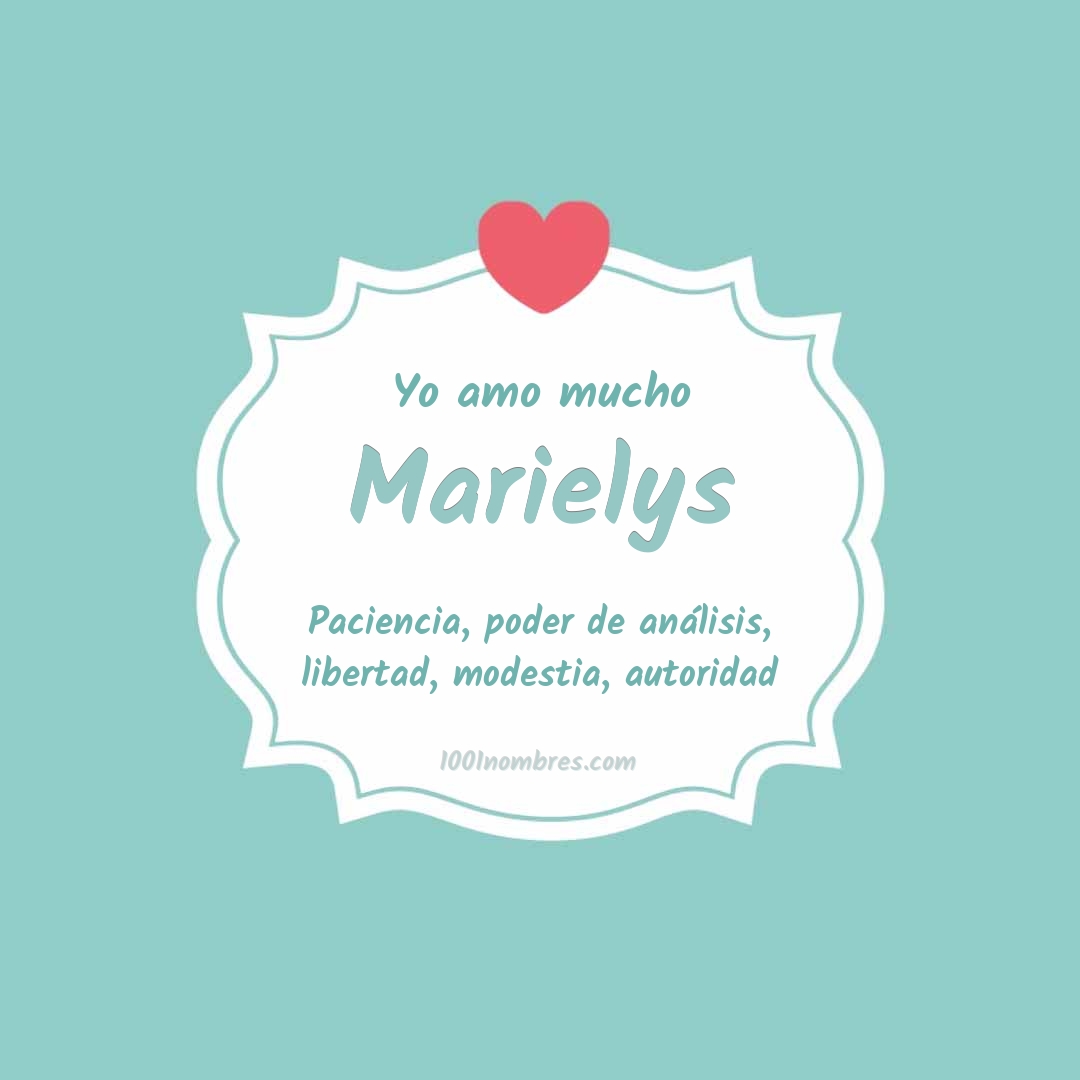 Yo amo mucho Marielys