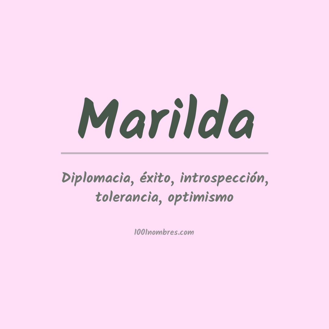 Significado del nombre Marilda