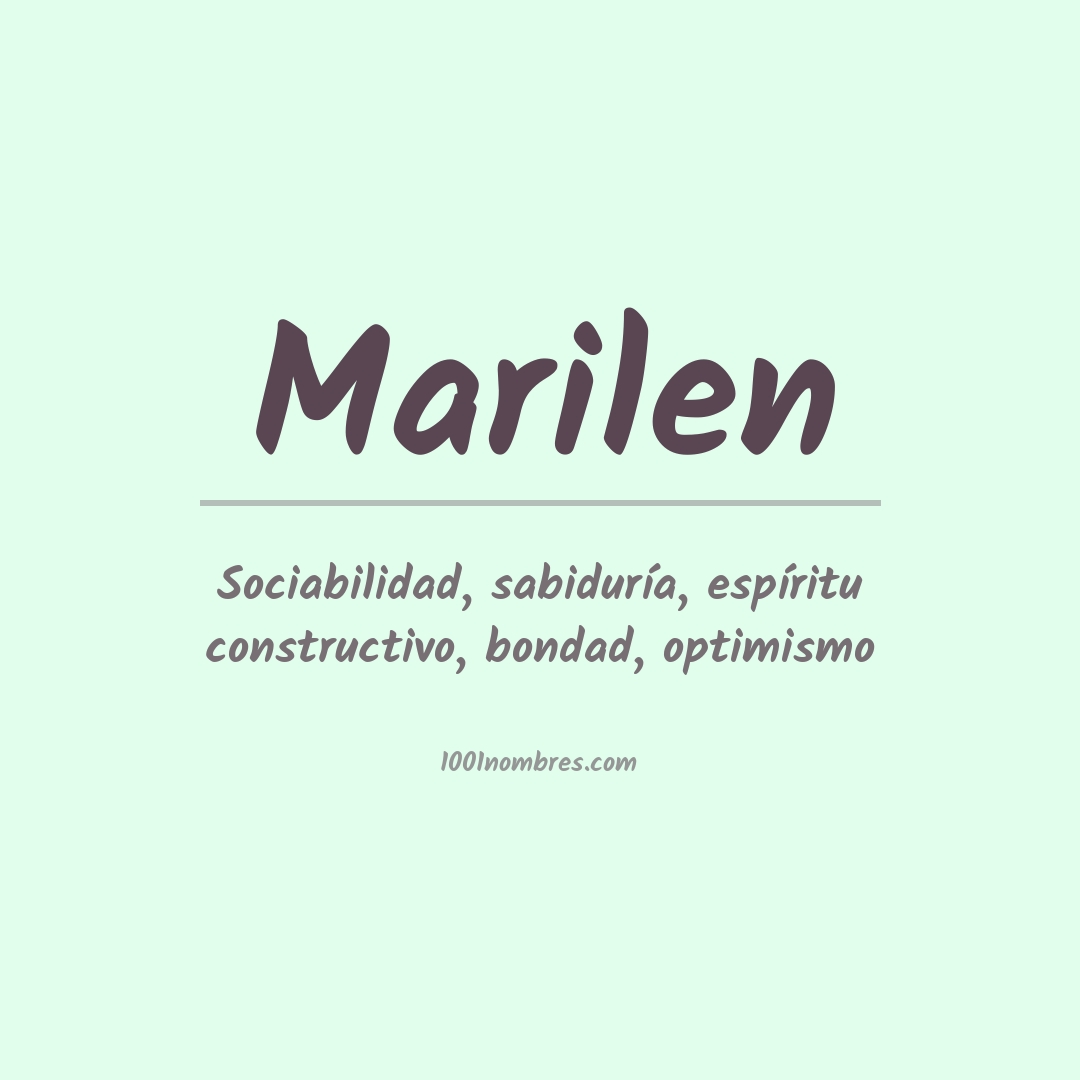 Significado del nombre Marilen