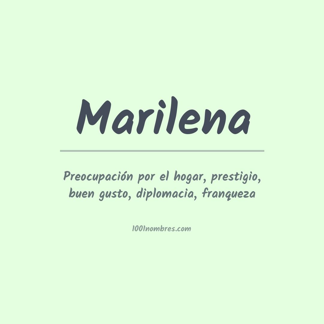 Significado del nombre Marilena