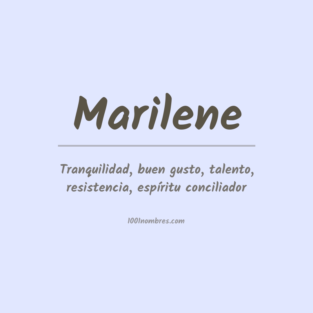 Significado del nombre Marilene