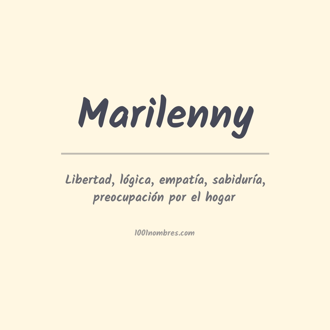 Significado del nombre Marilenny