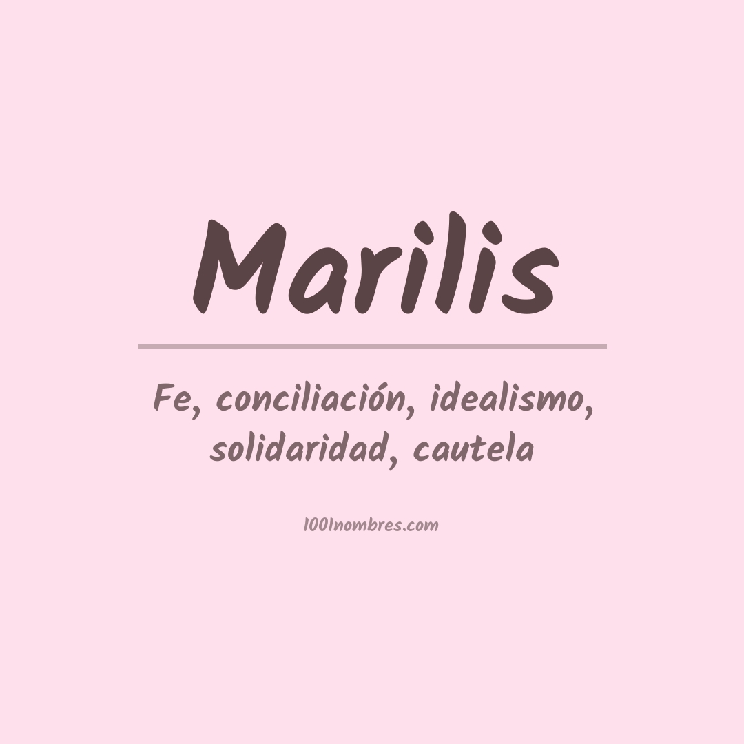 Significado del nombre Marilis