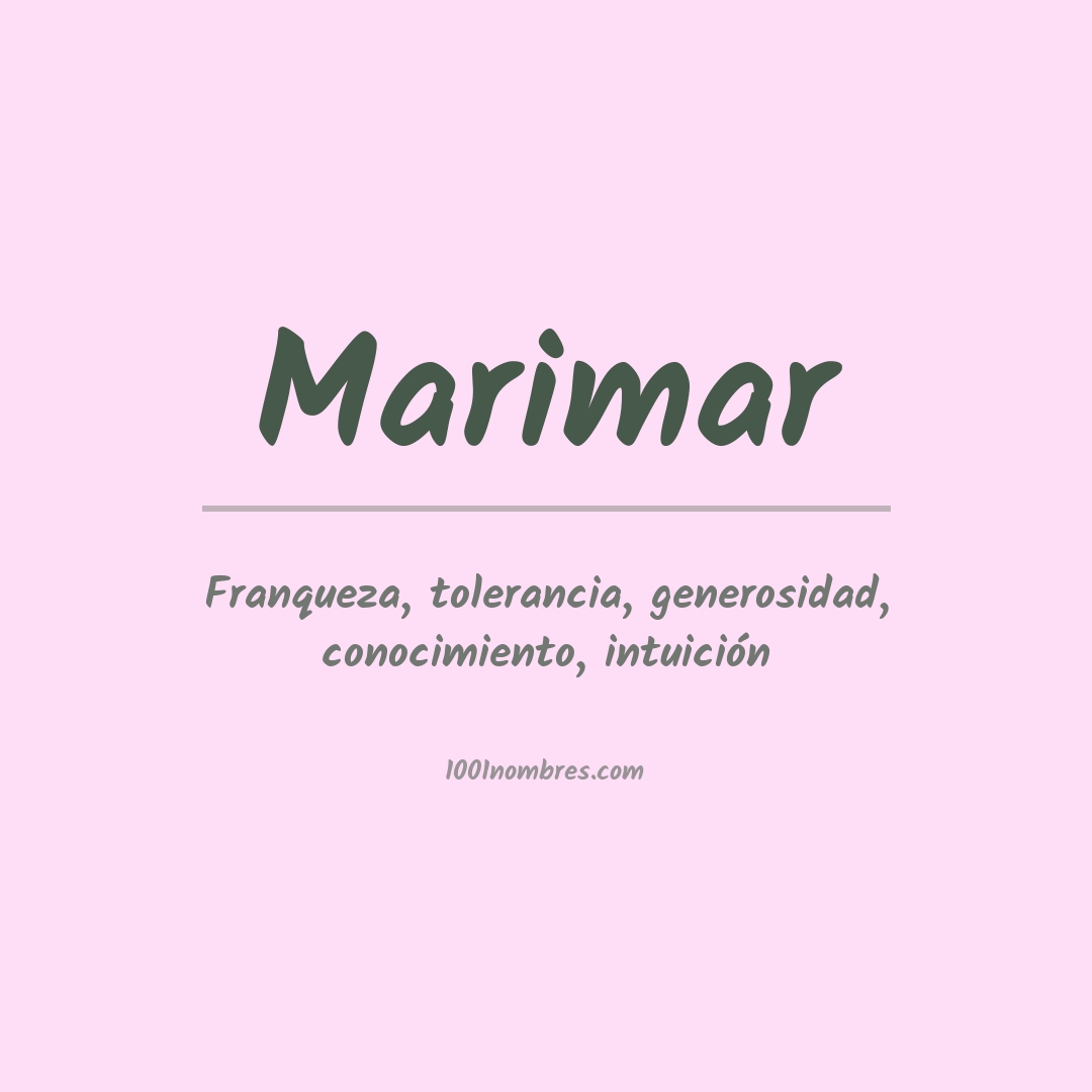 Significado del nombre Marimar