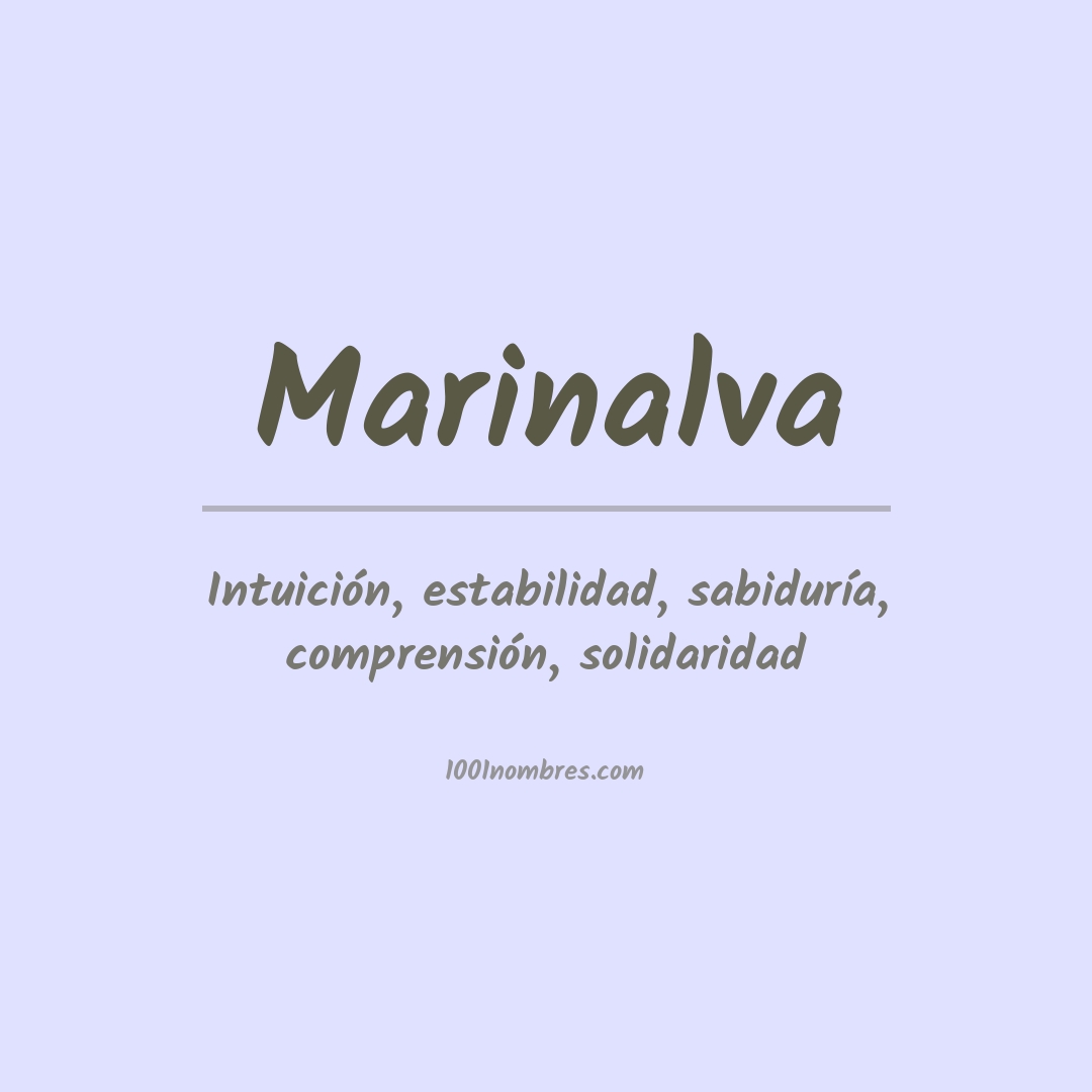 Significado del nombre Marinalva