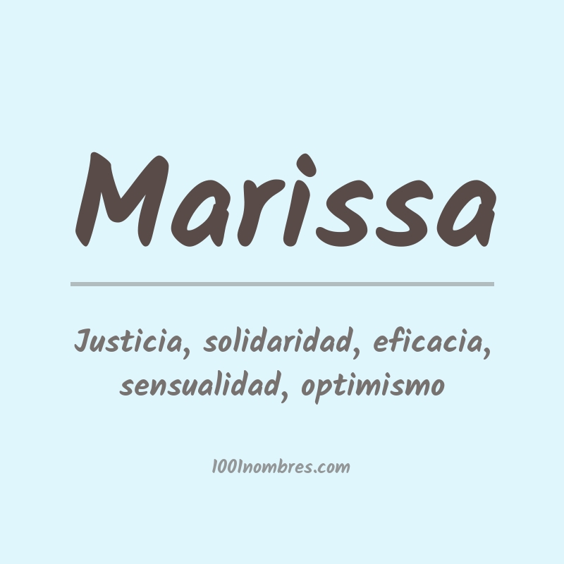Significado del nombre Marissa Significado del nombre Marissa