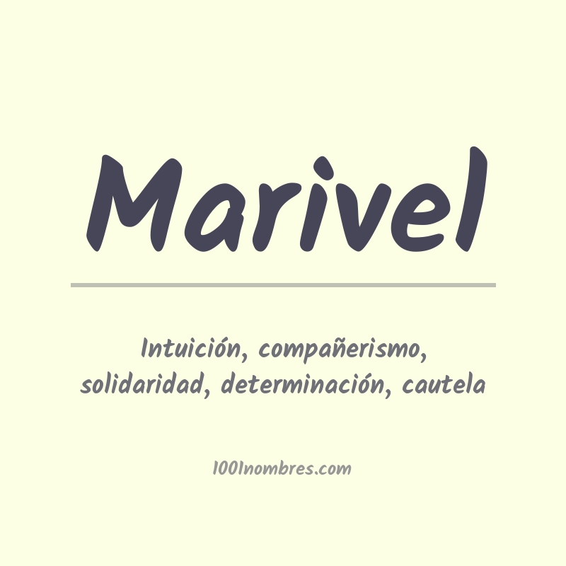 Significado del nombre Marivel Significado del nombre Marivel