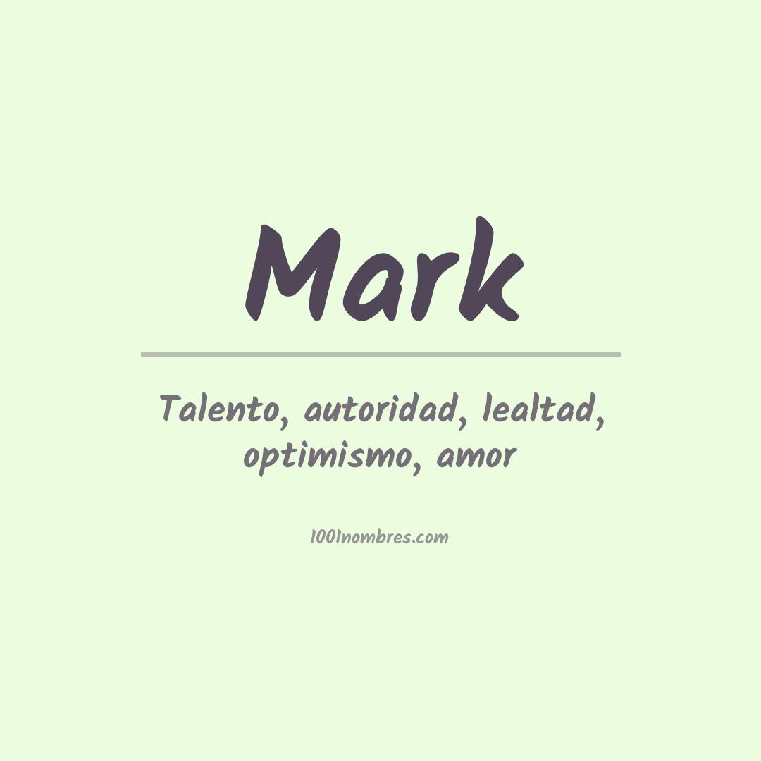 Significado del nombre Mark