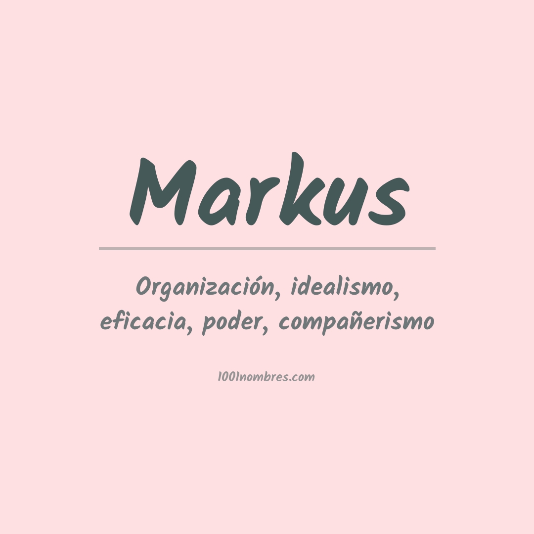 Significado del nombre Markus