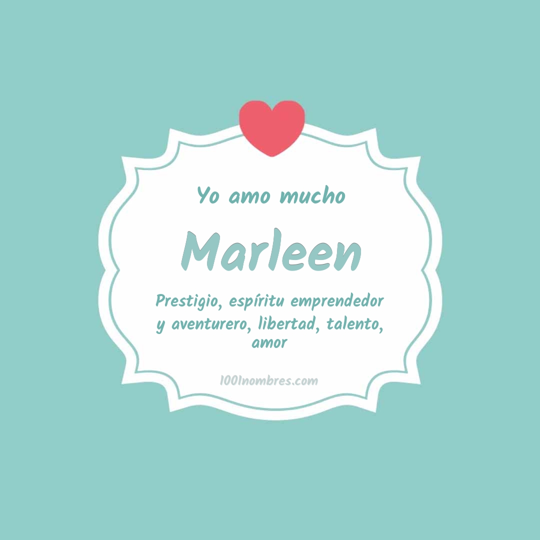 Yo amo mucho Marleen Yo amo mucho Marleen