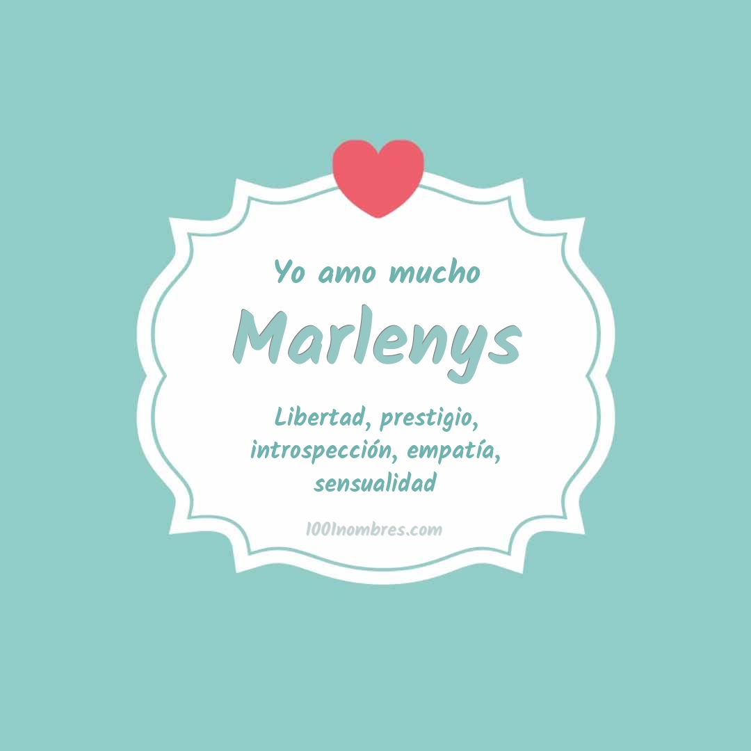 Yo amo mucho Marlenys