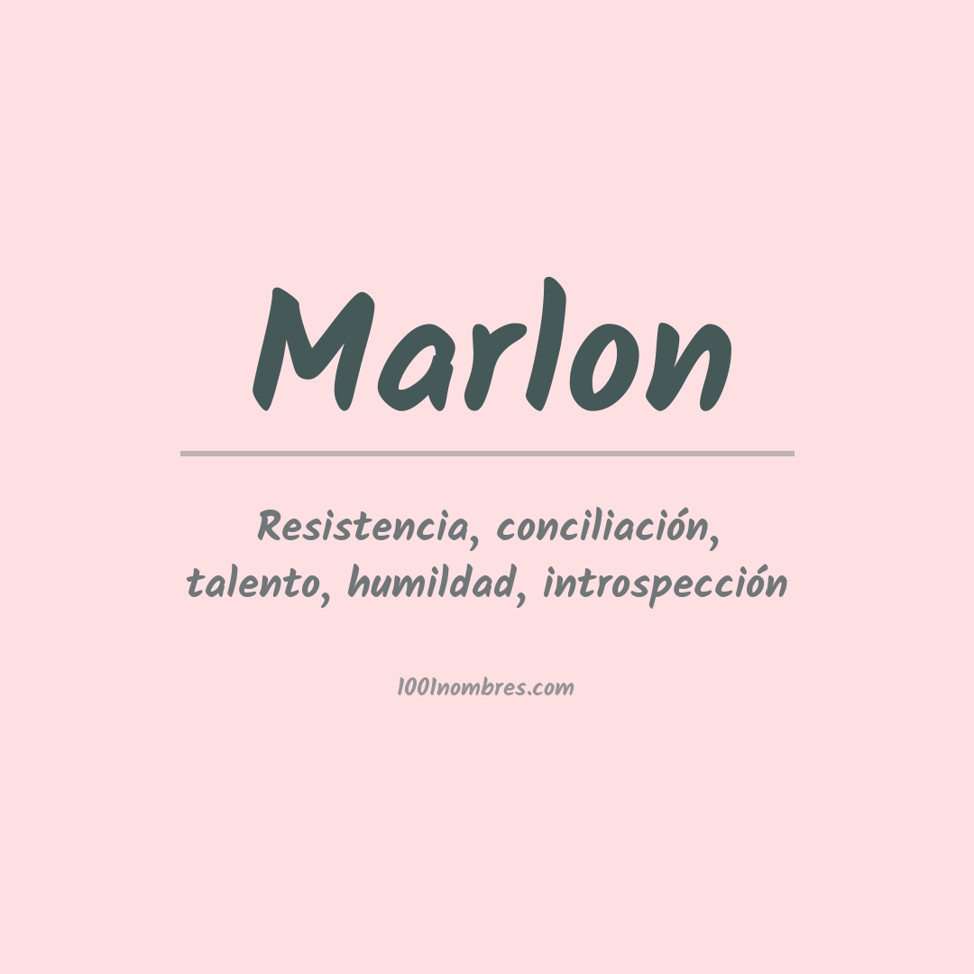 Significado del nombre Marlon