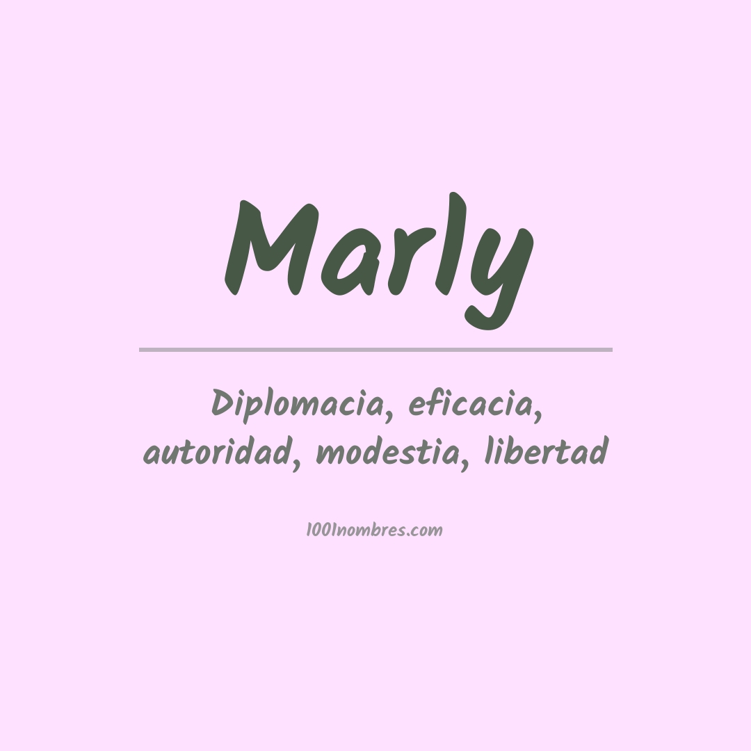 Significado del nombre Marly