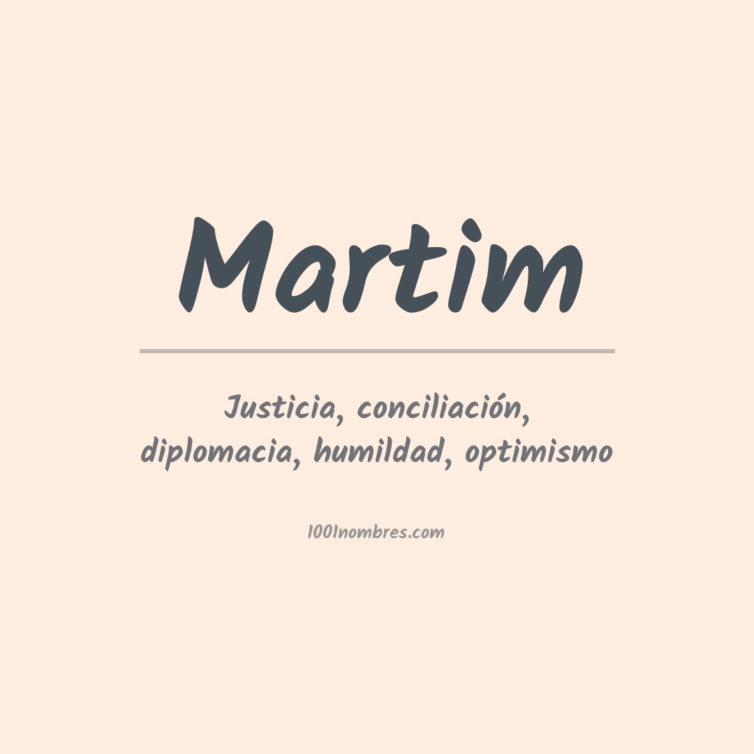 Significado del nombre Martim