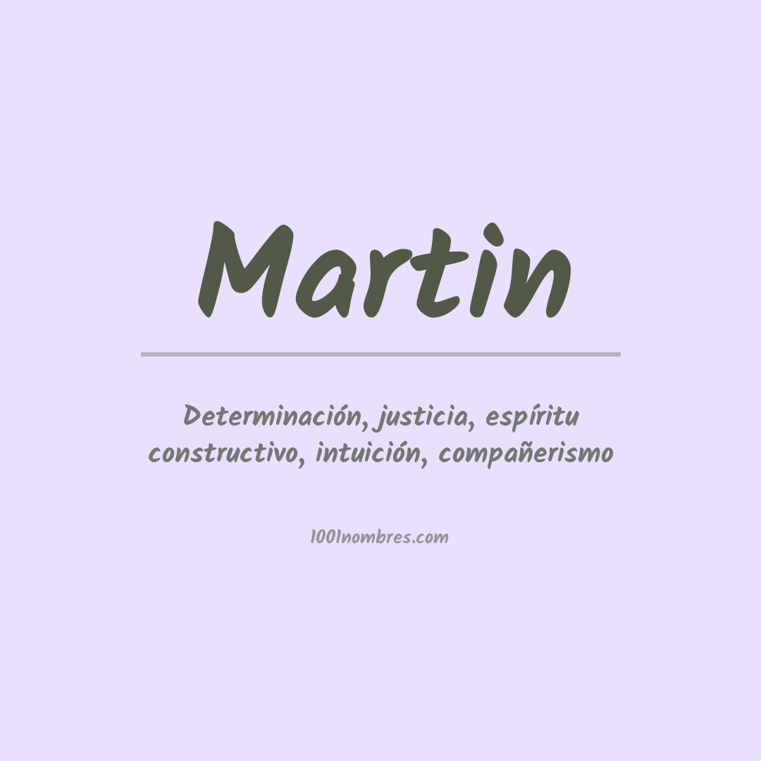 Significado del nombre Martin