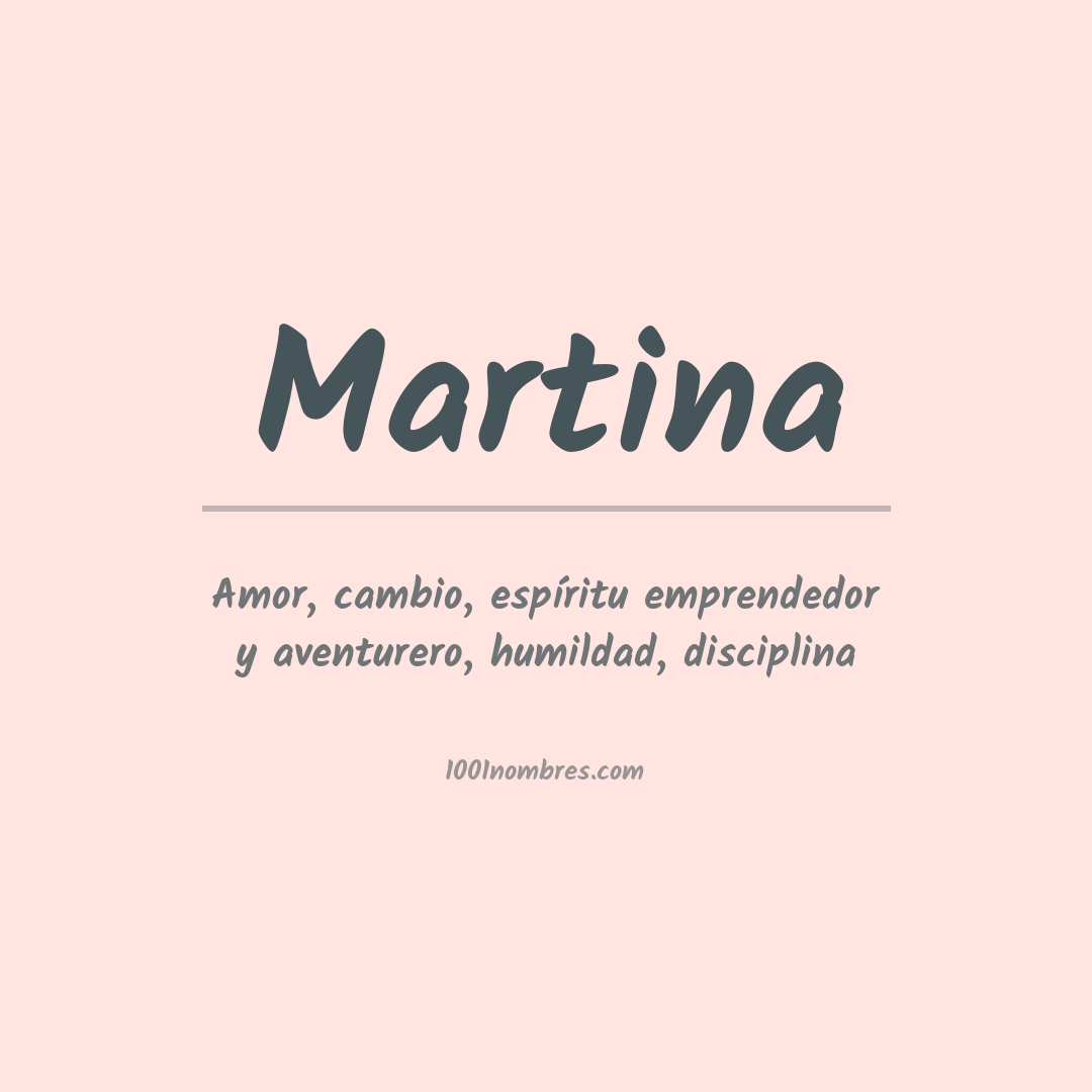 Significado del nombre Martina