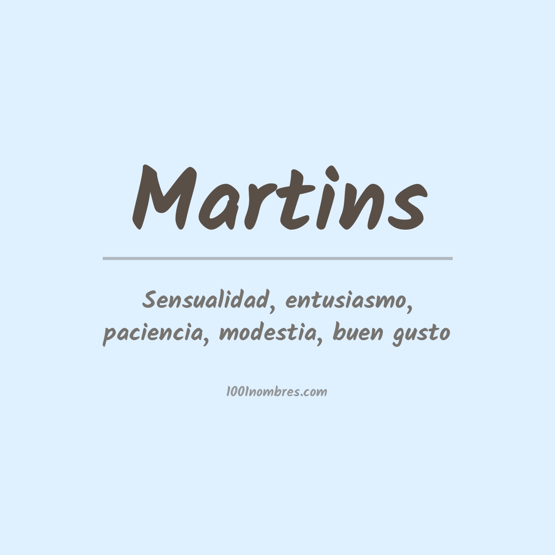 Significado del nombre Martins
