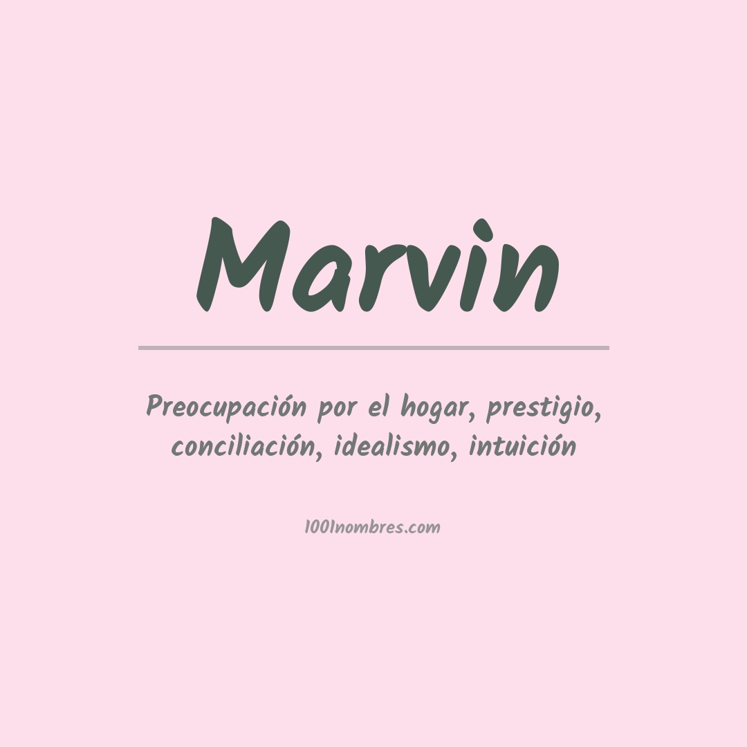 Significado del nombre Marvin