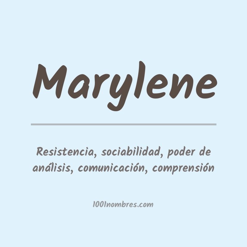 Significado del nombre Marylene