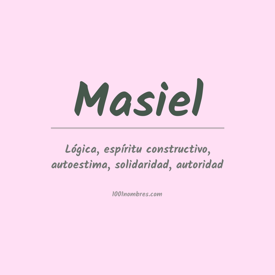 Significado del nombre Masiel