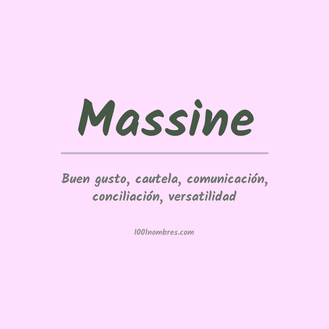 Significado del nombre Massine Significado del nombre Massine
