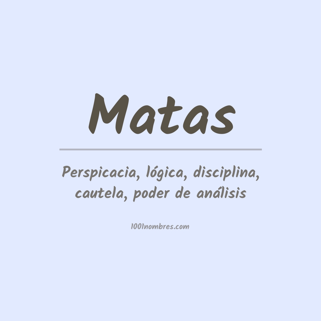 Significado del nombre Matas