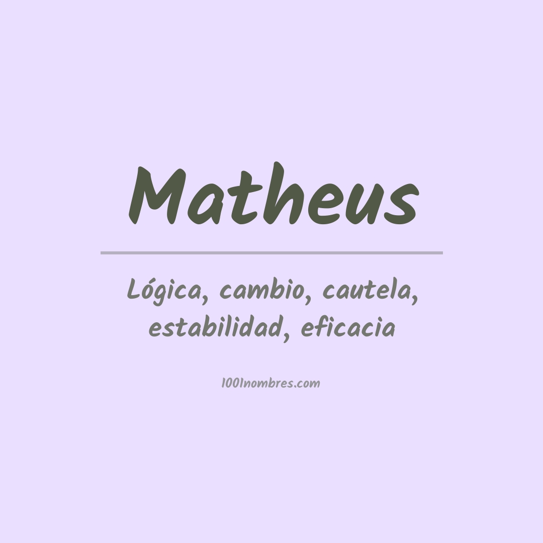 Significado del nombre Matheus