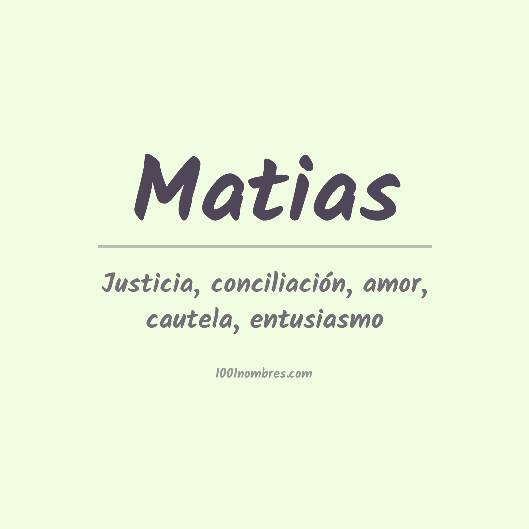 Significado del nombre Matias